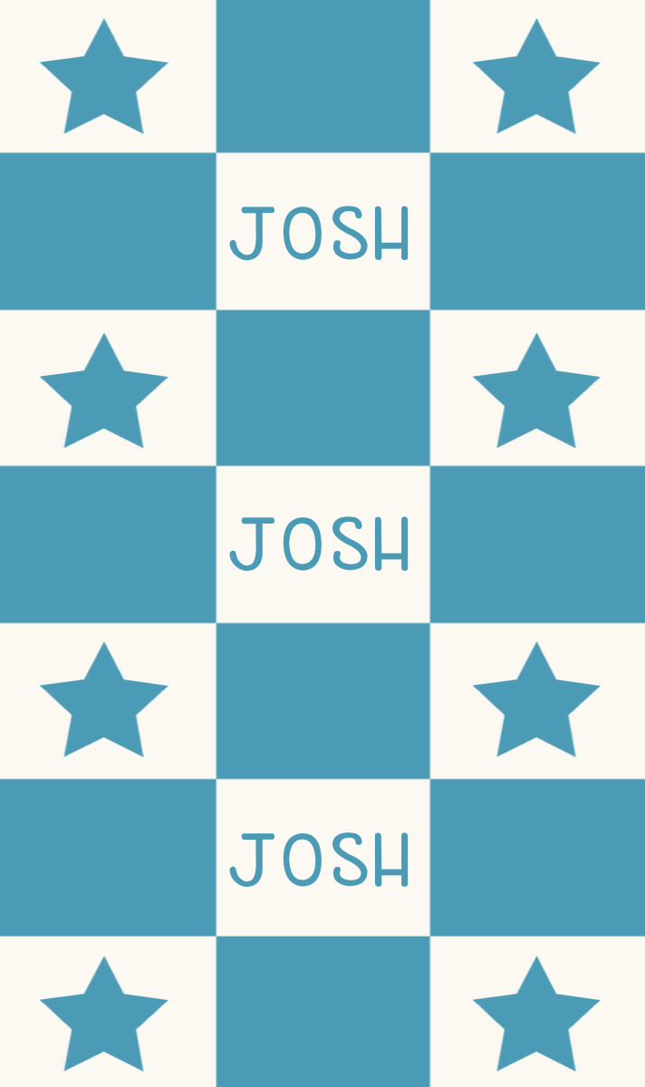 Josh Cot Blanket - Eggshell/Arctic-Blue