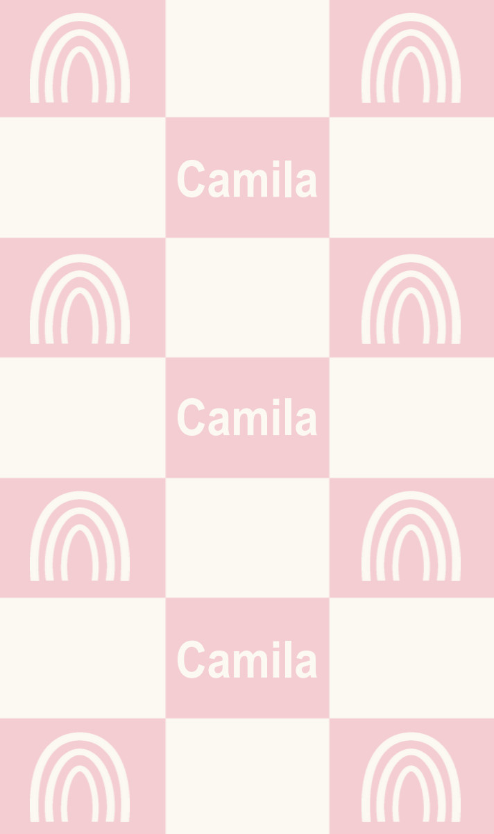 Camila Cot Blanket - Pastel-Pink/Eggshell Perfect Condition