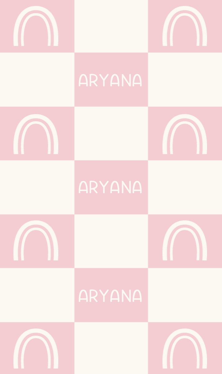 ARYANA Cot Blanket - Pastel Pink/Eggshell
