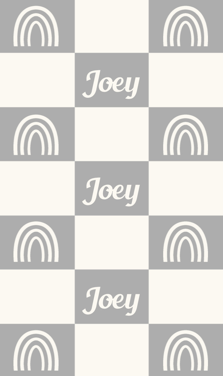 Joey Cot Blanket – Pewter/Eggshell with Minor Defects