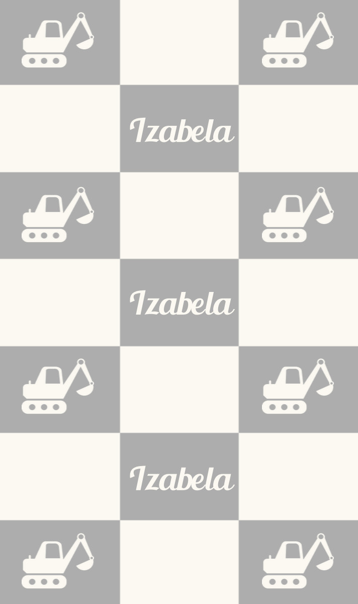Izabela Cot Blanket - Pewter/Eggshell