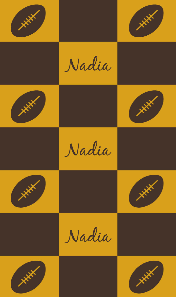 Nadia Cot Blanket - Mustard/Espresso Perfect Condition