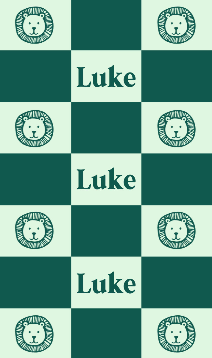 Luke Cot Blanket - Mint/Forest-Green with Minor Defects