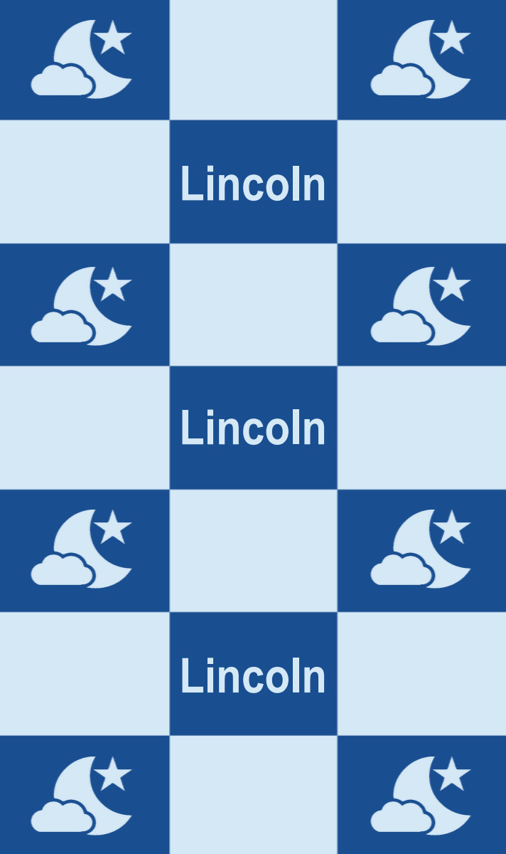 Lincoln Cot Blanket - Royal Blue/Ice Blue