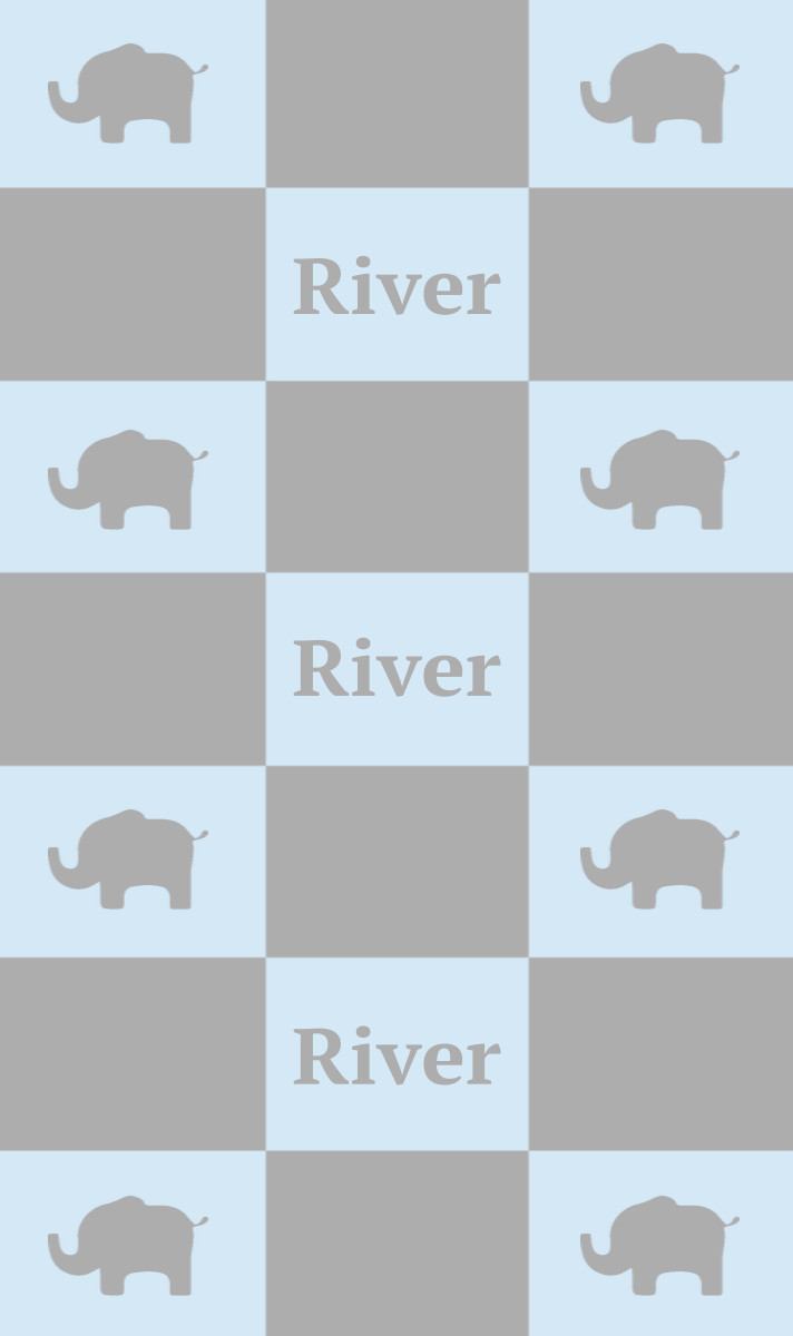 River Cot Blanket - Ice-Blue/Pewter Perfect Condition