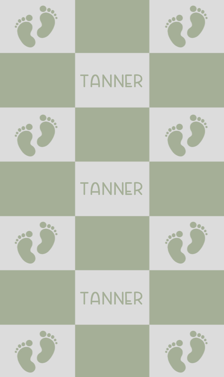 Tanner Cot Blanket - Fog/Sage Perfect Condition