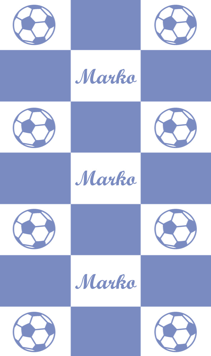 Marko Cot Blanket - White/Seamist