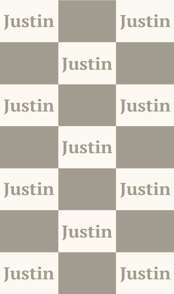 Justin Cot Blanket - Eggshell/Beige Perfect Condition