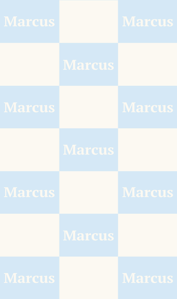 Marcus Cot Blanket - Ice-Blue/Eggshell with Minor Defects