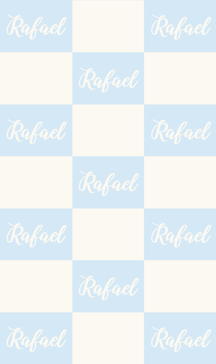 Rafael Cot Blanket - Ice Blue/Ice Blue