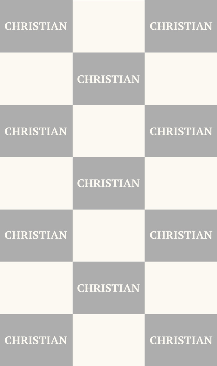 Christian Cot Blanket - Pewter/Eggshell with Minor Defects