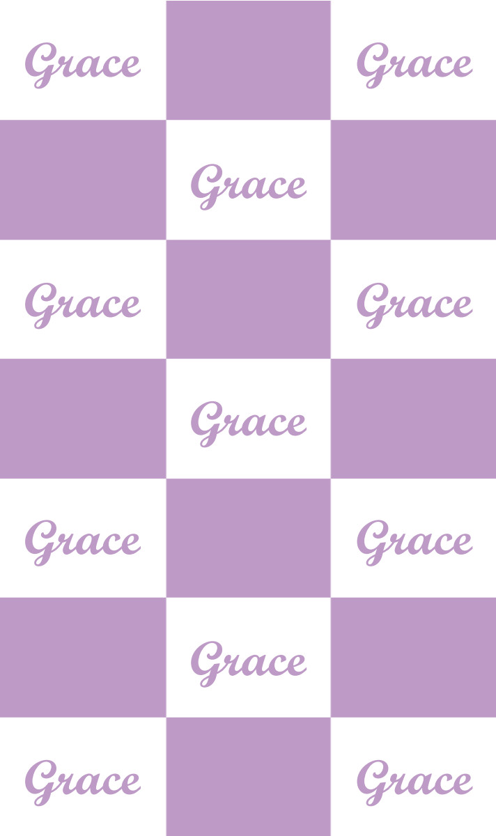 Grace Cot Blanket - Lavender/White Perfect Condition