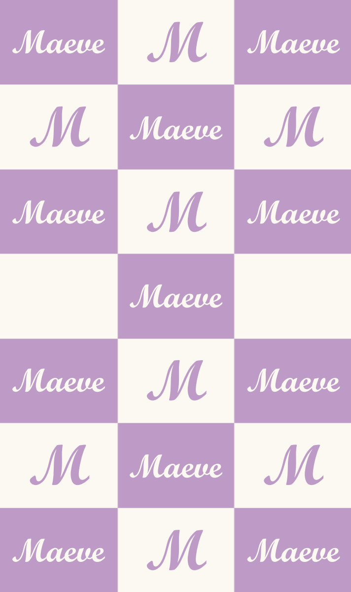 Maeve Cot Blanket - Lavender/Eggshell Perfect Condition