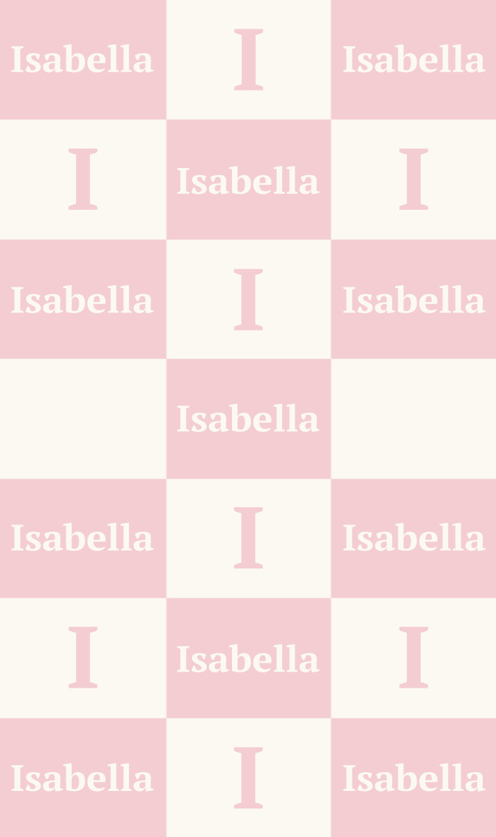 Isabella Cot Blanket - Pastel-Pink/Eggshell Perfect Condition