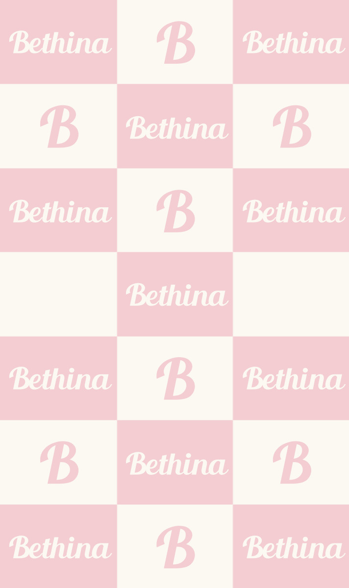 Bethina Cot Blanket - Pastel-Pink/Eggshell Perfect Condition