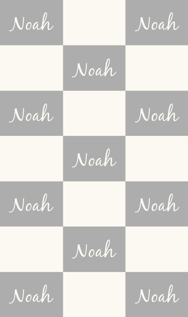 Noah Cot Blanket - Pewter/Eggshell Perfect Condition