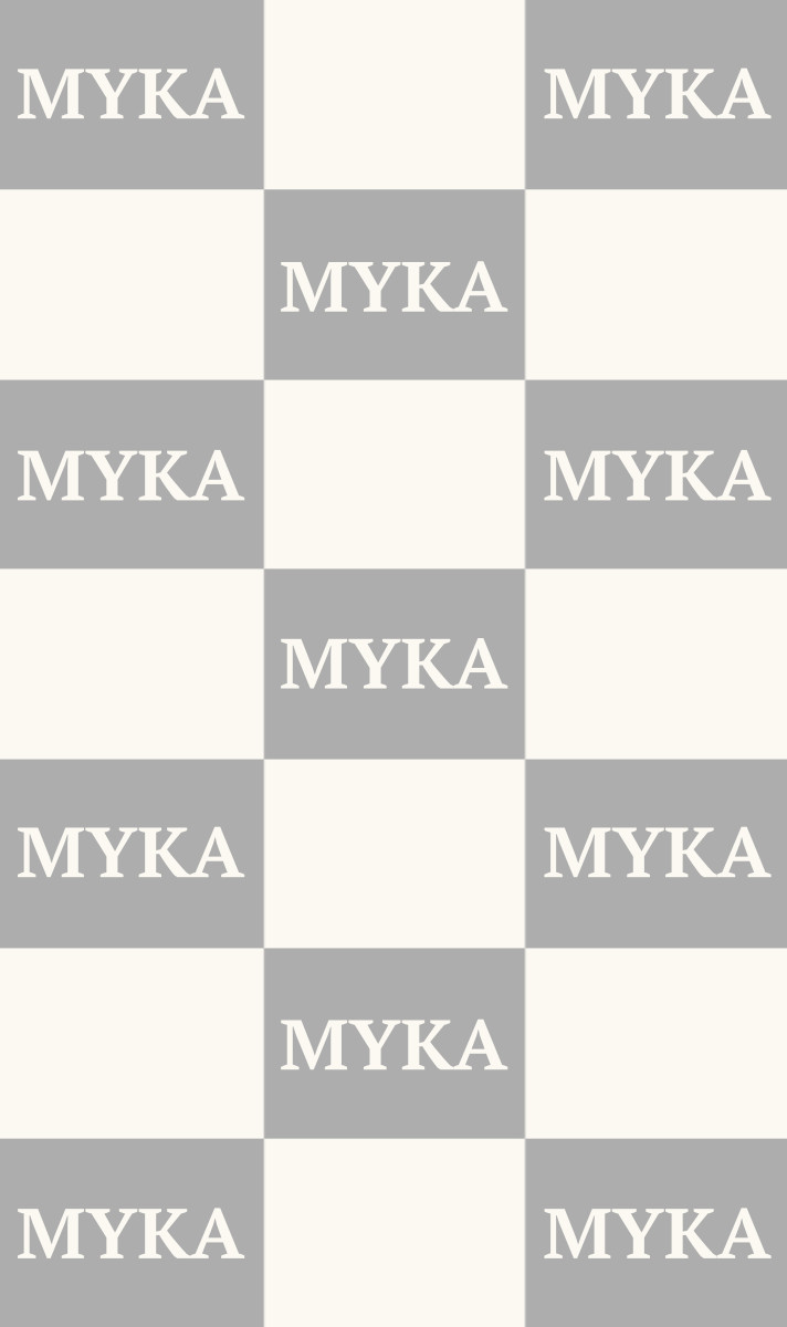 MYKA Cot Blanket - Pewter/Eggshell