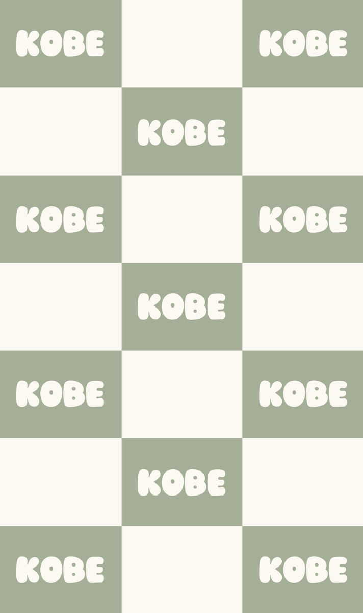 Kobe Cot Blanket - Sage/Eggshell