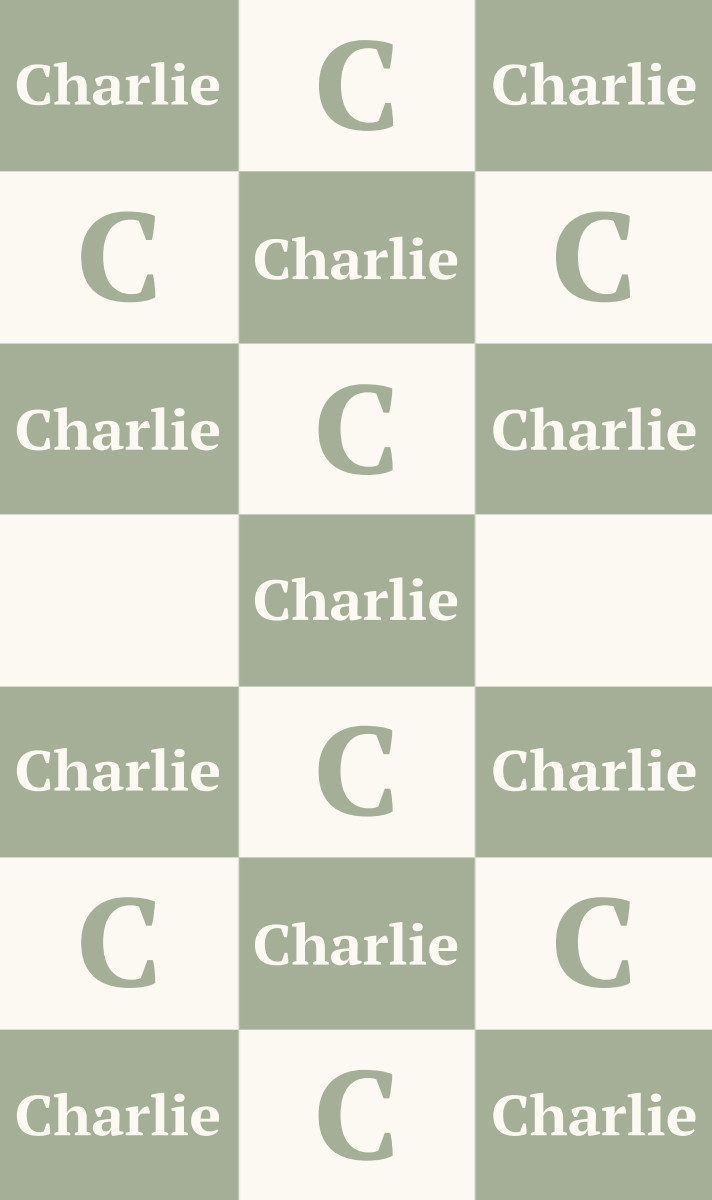 Charlie Cot Blanket - Sage/Eggshell Perfect Condition