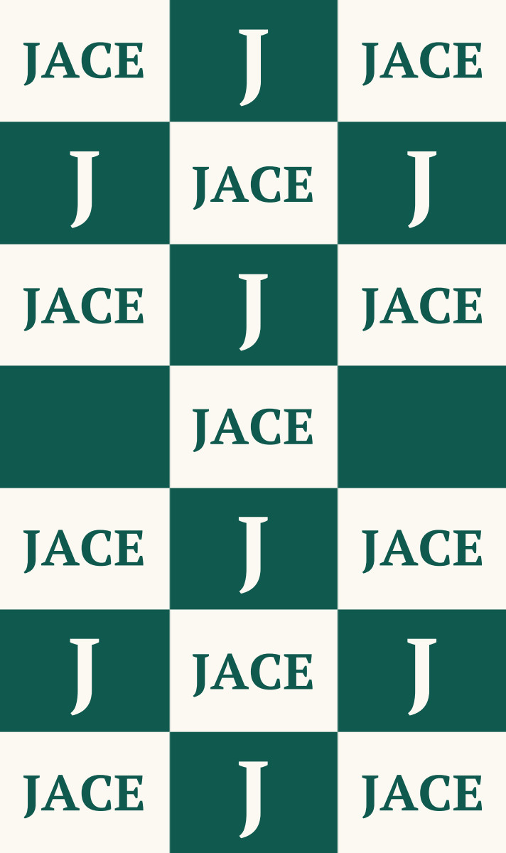 Jace Cot Blanket - Eggshell/Forest Green with Minor Defects