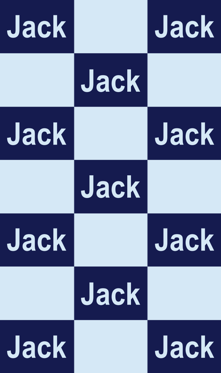 Jack Cot Blanket - Navy/Ice-Blue Perfect Condition