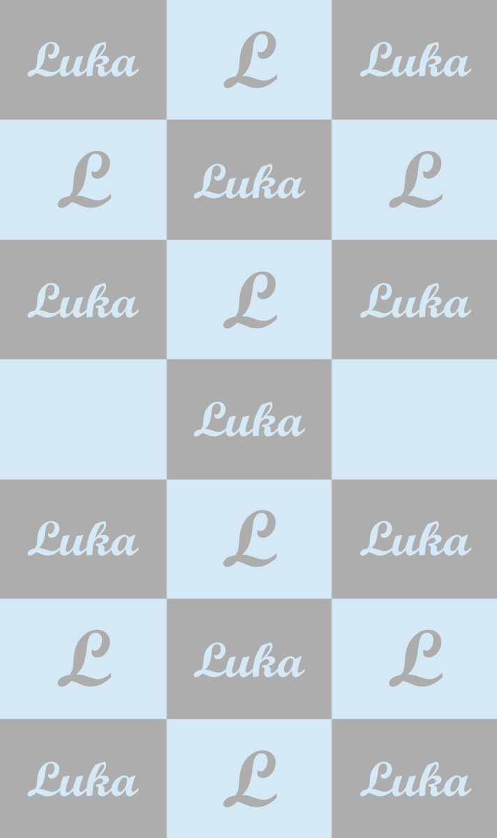 Luka Cot Blanket - Pewter/Ice Blue