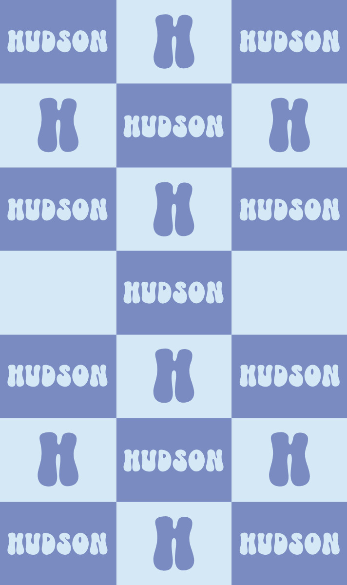 Hudson Cot Blanket - Seamist/Ice-Blue with Minor Defects