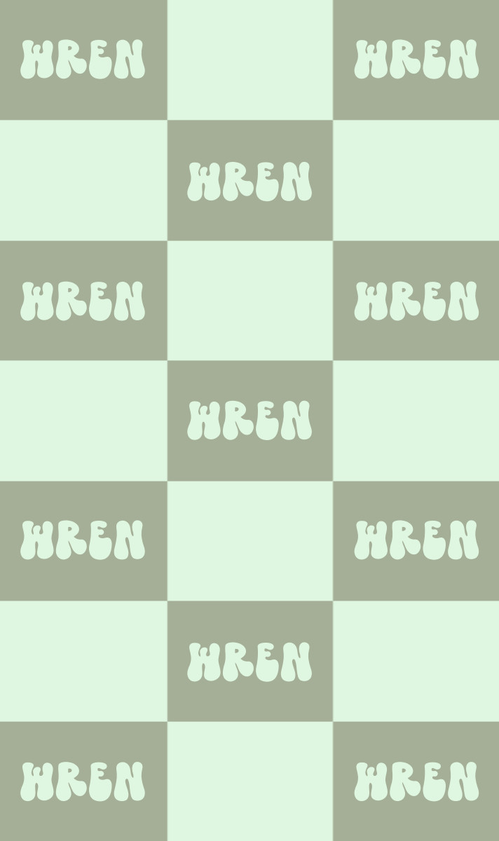 Wren Cot Blanket - Sage/Mint with Minor Defects