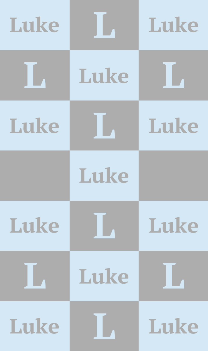 Luke Cot Blanket - Ice Blue/Pewter