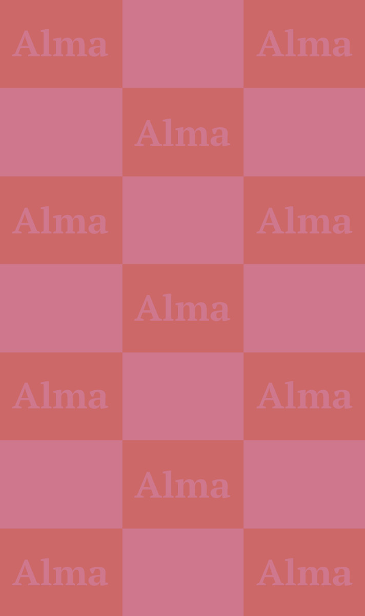 Alma Cot Blanket - Salmon/Rose