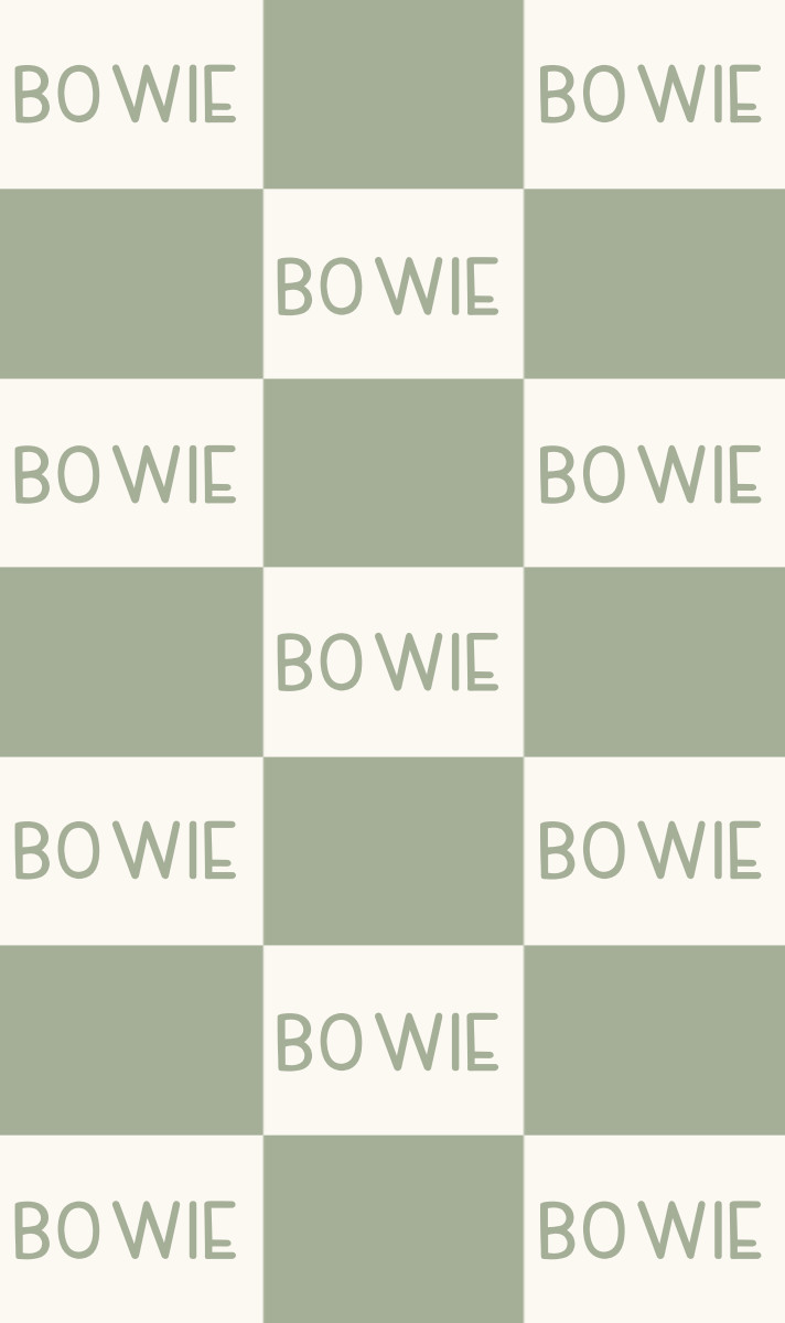 Bowie Cot Blanket - Eggshell/Sage