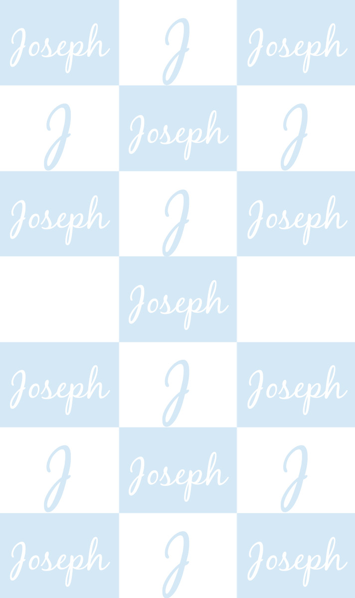 Joseph Cot Blanket – Ice-Blue/White Perfect Condition