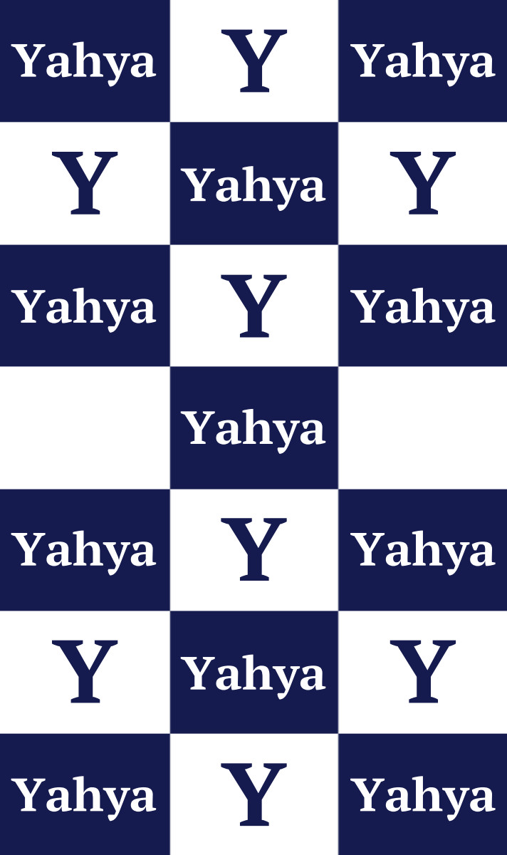 Yahya Cot Blanket - Navy/White