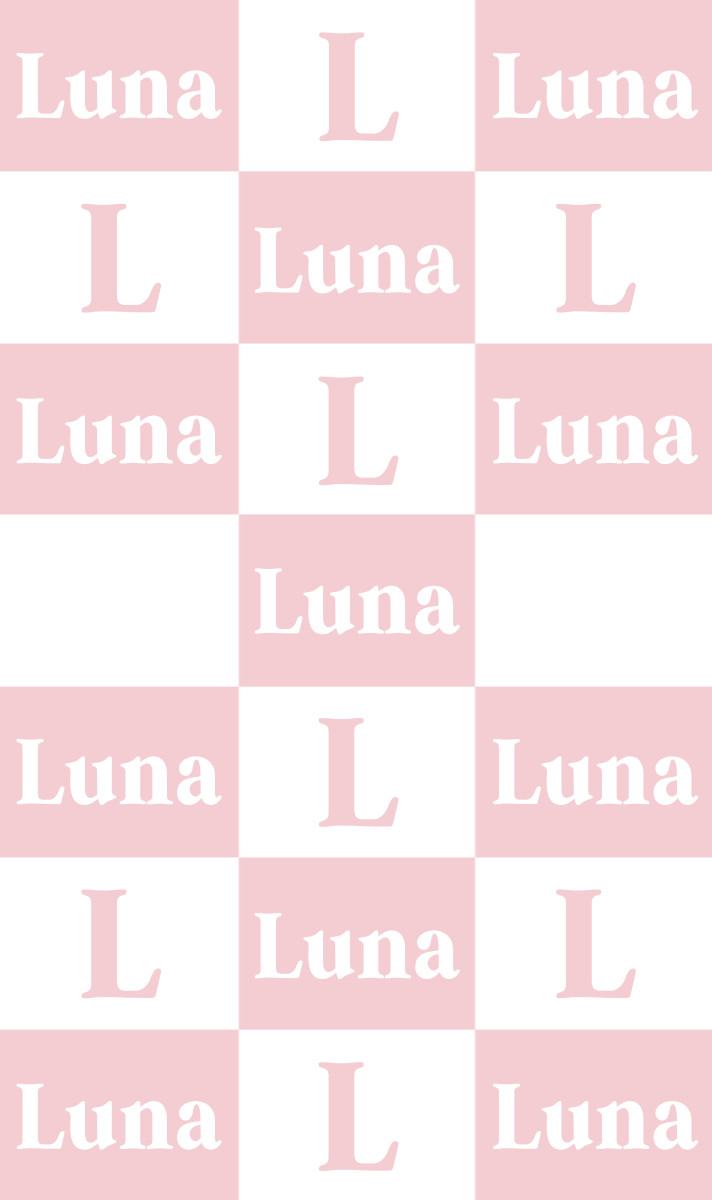 Luna Cot Blanket - Pastel Pink/White
