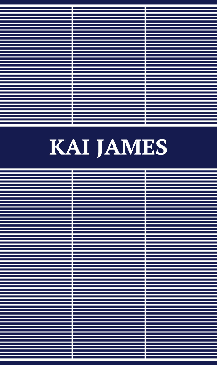 KAI JAMES Cot Blanket - Navy/White