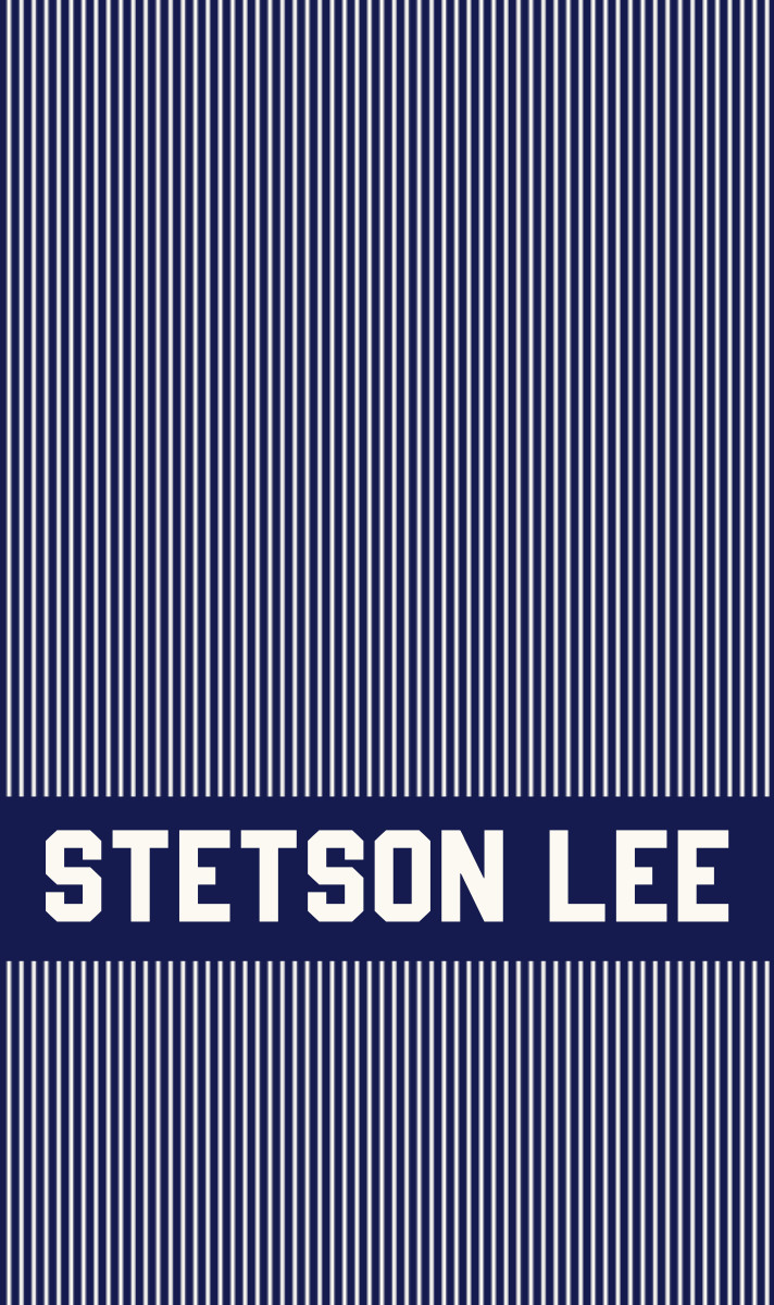 Stetson Lee Cot Blanket – Navy/Eggshell Perfect Condition