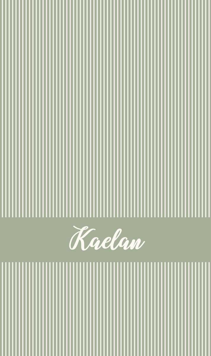 Kaelan Cot Blanket - Sage/Eggshell