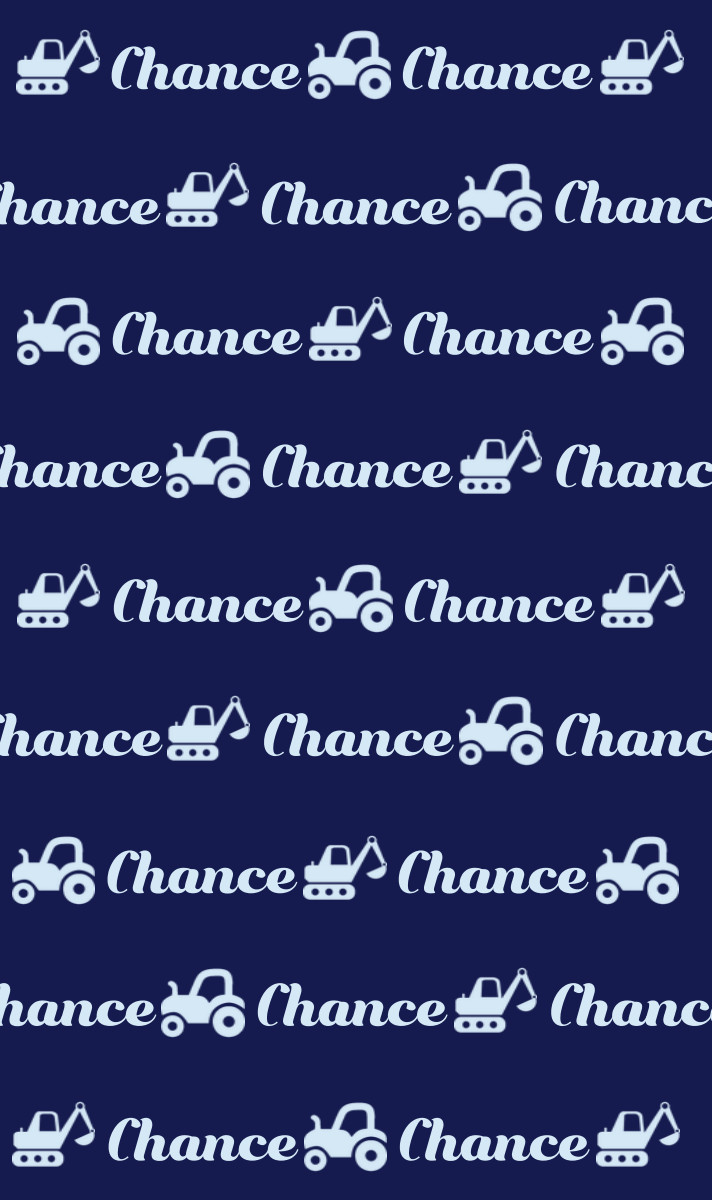 Chance Cot Blanket - Navy/Ice Blue
