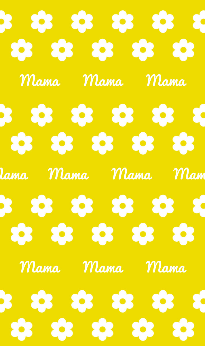 Mama Cot Blanket - Yellow/White