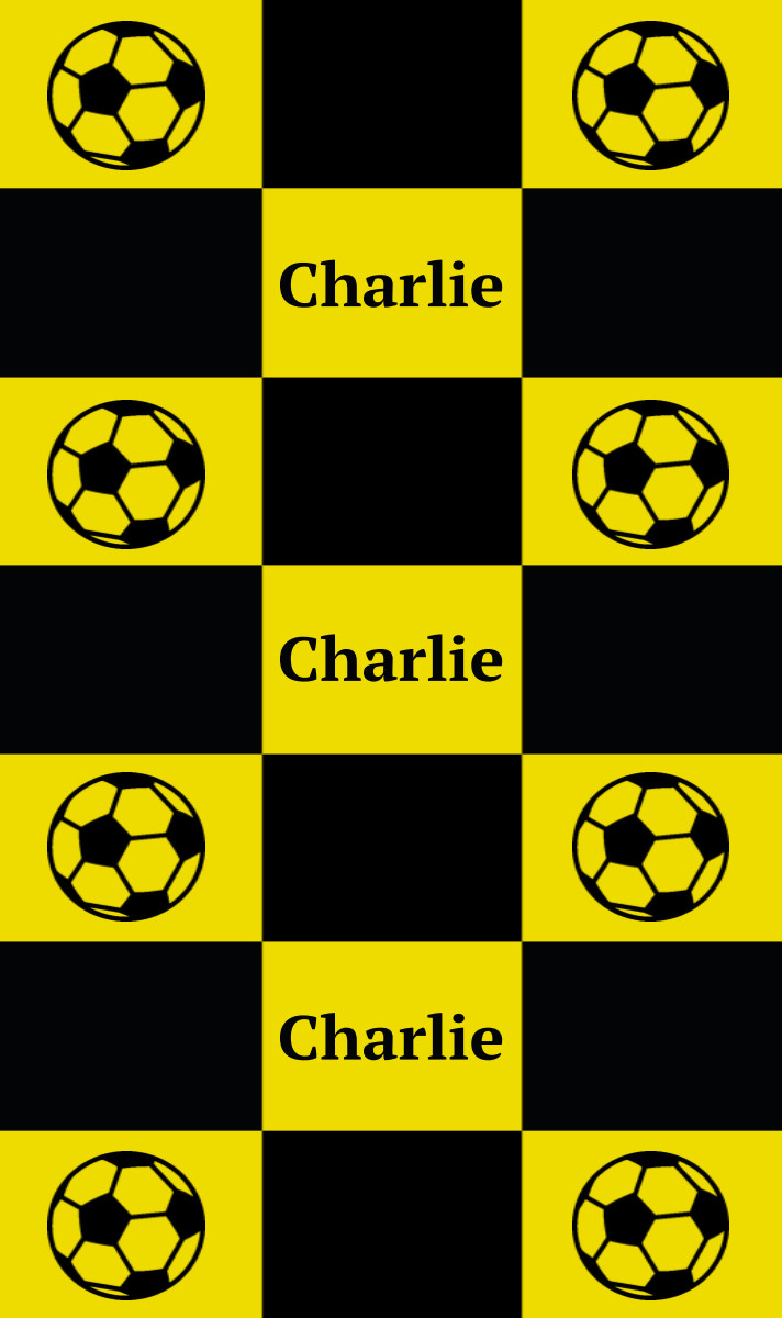 Charlie Cot Blanket - Yellow/Black