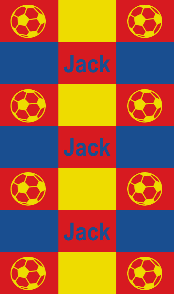 Jack Cot Blanket - Red/Royal Blue/Yellow