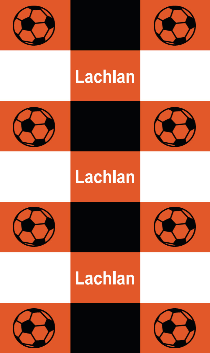 Lachlan Cot Blanket - Amber/White/Black