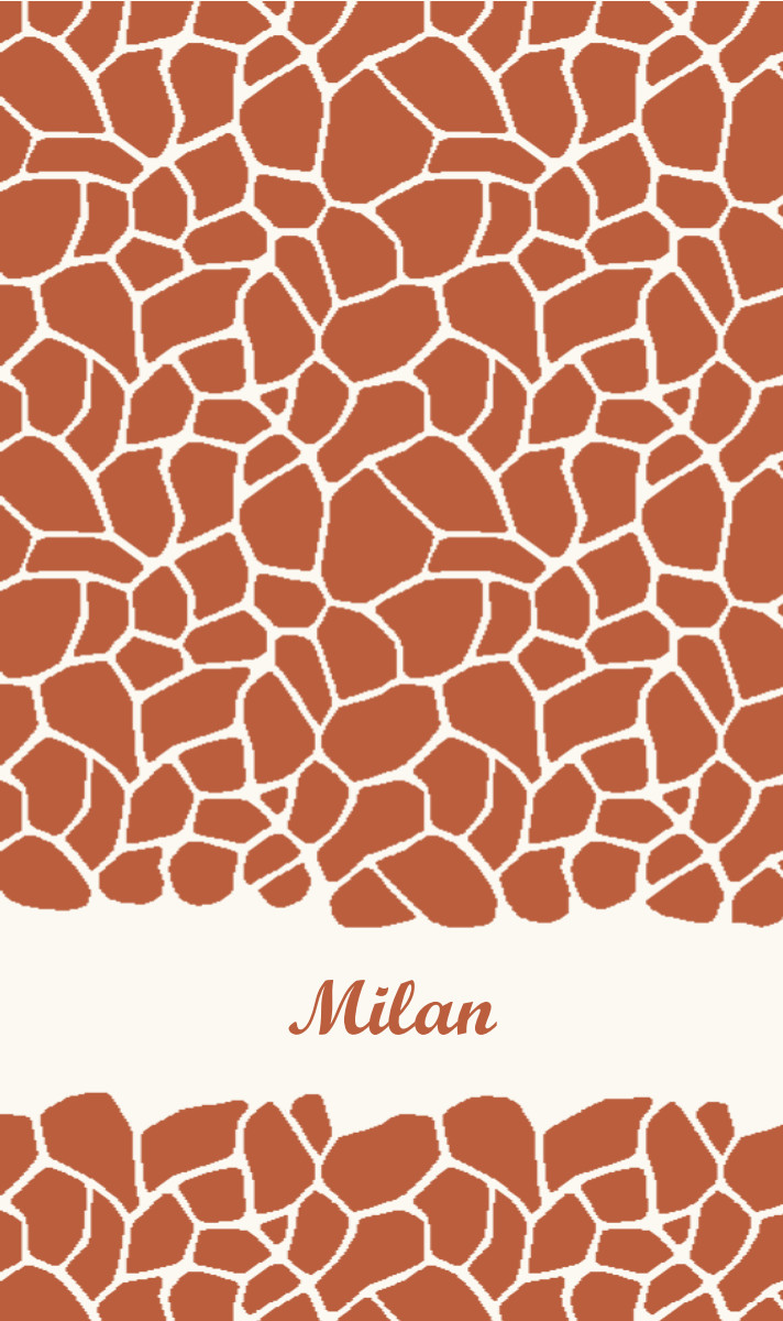 Milan Cot Blanket - Rust/Eggshell Perfect Condition