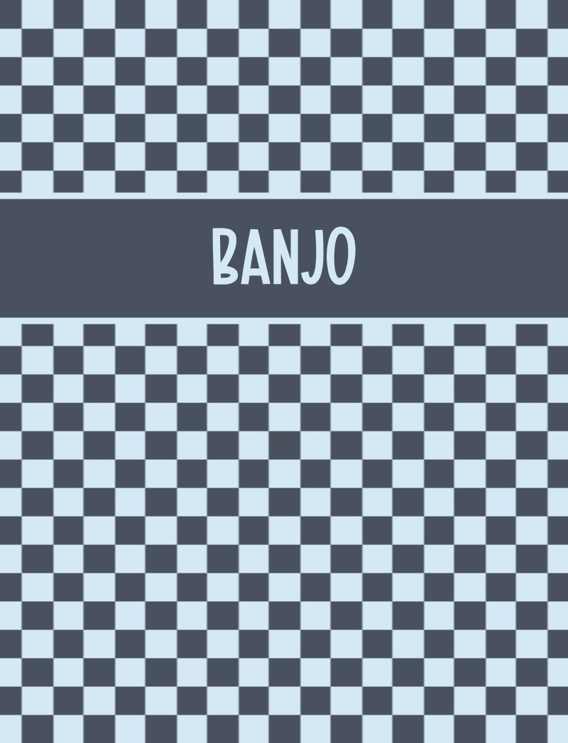 Banjo Cot Blanket - Steel/Ice-Blue with Minor Defects