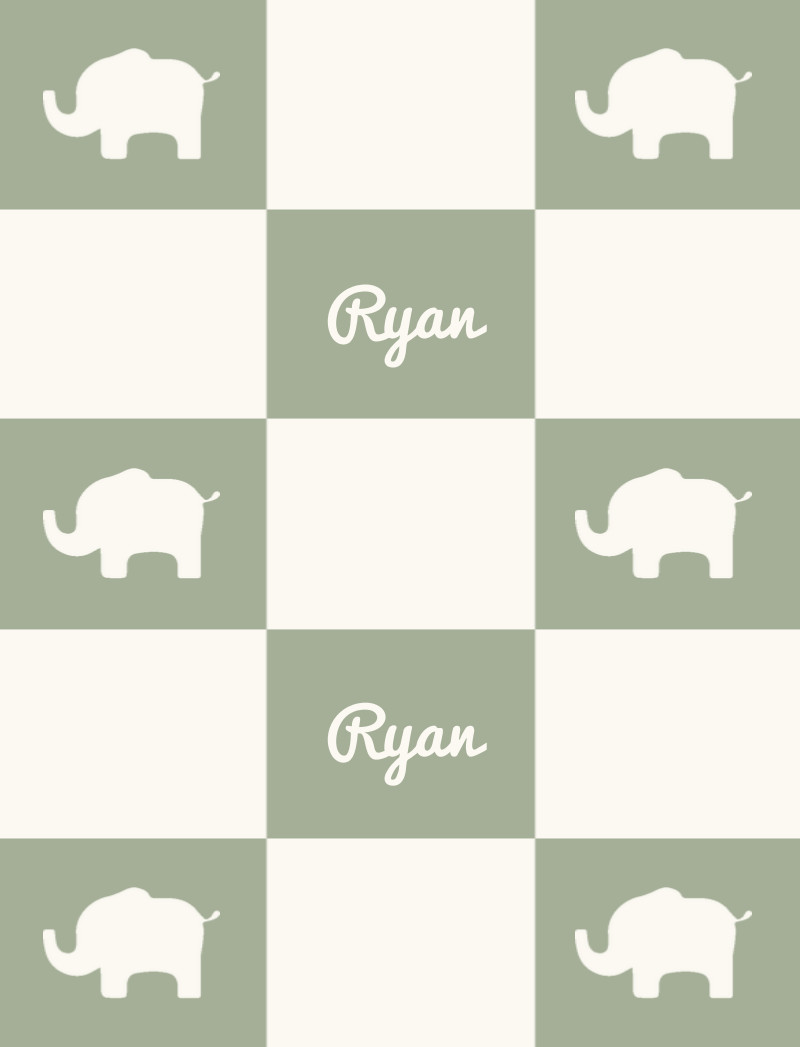 Ryan Bassinet Blanket - Sage/Eggshell