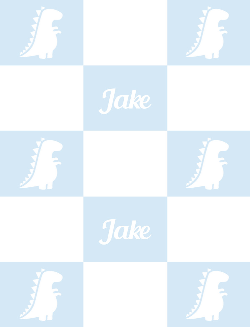 Jake Bassinet Blanket - Ice Blue/White