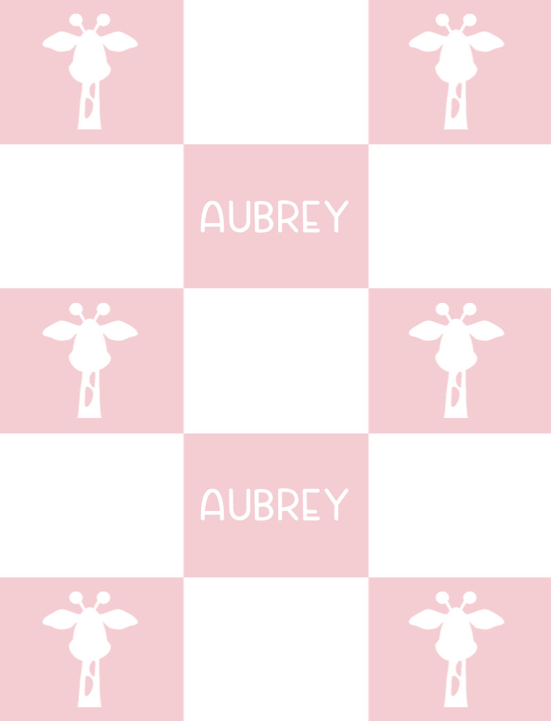 Aubrey Bassinet Blanket - Pastel Pink/White