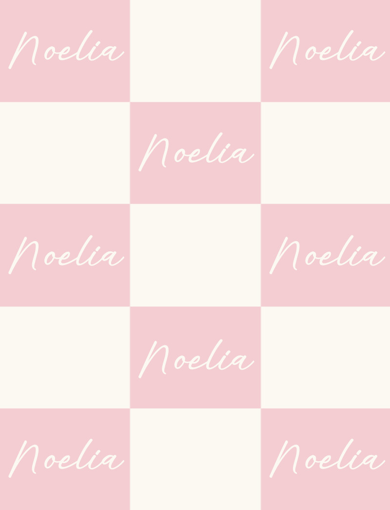Noelia Bassinet Blanket – Pastel-Pink/Eggshell with Minor Defects