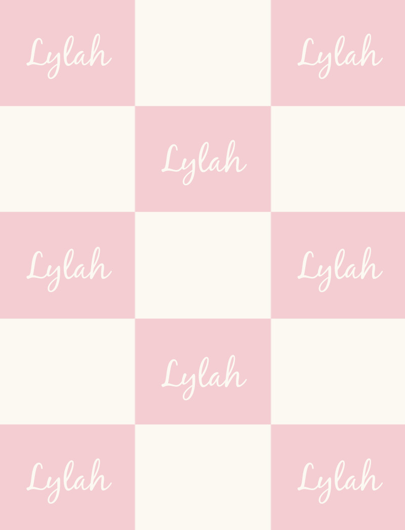 Lylah Bassinet Blanket - Pastel-Pink/Eggshell with Minor Defects