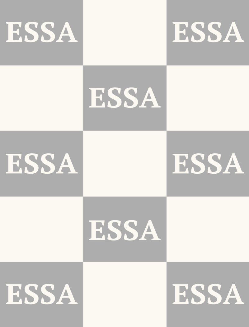 ESSA Bassinet Blanket - Pewter/Eggshell
